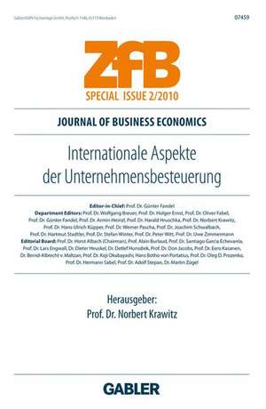 Internationale Aspekte der Unternehmensbesteuerung de Norbert Krawitz