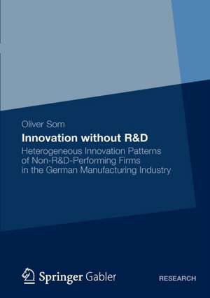 Innovation without R&D: Heterogeneous Innovation Patterns of Non-R&D-Performing Firms in the German Manufacturing Industry de Oliver Som