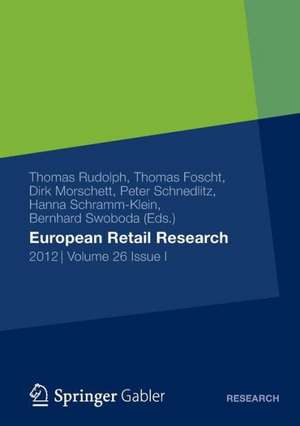 European Retail Research: 2012, Volume 26, Issue I de Thomas Rudolph