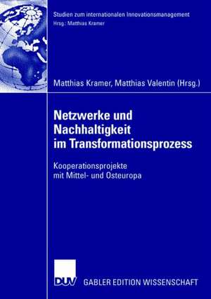 Netzwerke und Nachhaltigkeit im Transformationsprozess: Kooperationsprojekte mit Mittel- und Osteuropa de Matthias Kramer