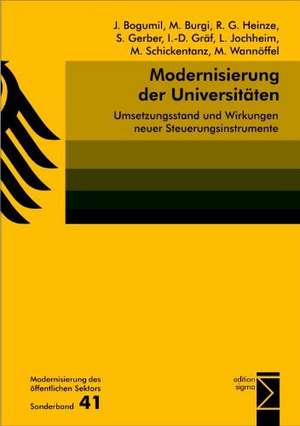 Modernisierung der Universitäten de Jörg Bogumil