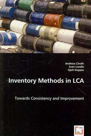 Inventory Methods in LCA de Andreas Ciroth