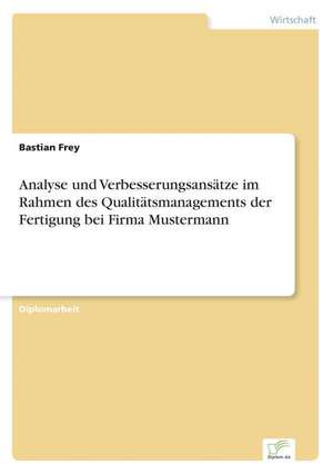 Analyse Und Verbesserungsansatze Im Rahmen Des Qualitatsmanagements Der Fertigung Bei Firma Mustermann: Frank McGuinness - Anne Devlin - Roddy Doyle - Vincent Woods de Bastian Frey