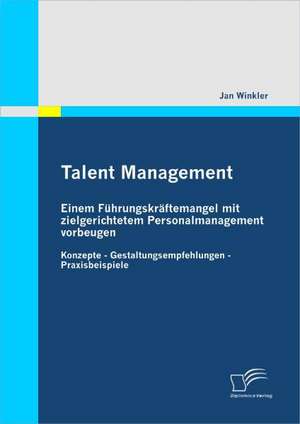 Talent Management: Einem F Hrungskr Ftemangel Mit Zielgerichtetem Personalmanagement Vorbeugen de Jan Winkler