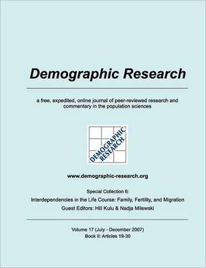 Demographic Research, Volume 17: Book II