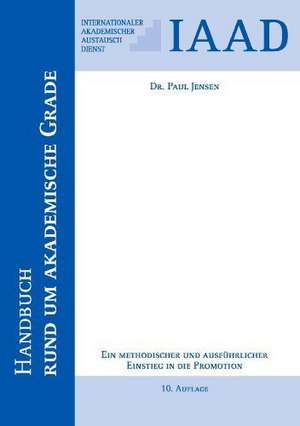 Handbuch rund um akademische Grade de Paul Jensen