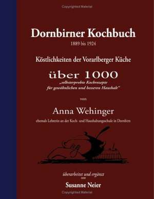 Dornbirner Kochbuch de Anna Maria Wehinger