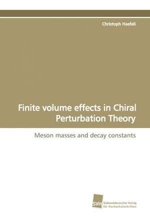 Finite Volume Effects in Chiral Perturbation Theory: A Novel Histone Lysine Mono-Methyltransferase de Christoph Haefeli