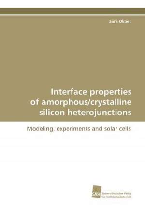 Interface Properties of Amorphous/Crystalline Silicon Heterojunctions: A Novel Histone Lysine Mono-Methyltransferase de Sara Olibet