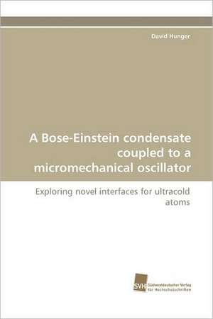 A Bose-Einstein Condensate Coupled to a Micromechanical Oscillator: Wenn Patienten Sich Krank Machen de David Hunger