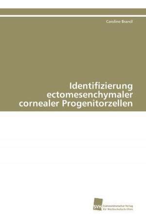 Identifizierung Ectomesenchymaler Cornealer Progenitorzellen: A Novel Therapy to Stimulate Arteriogenesis de Caroline Brandl