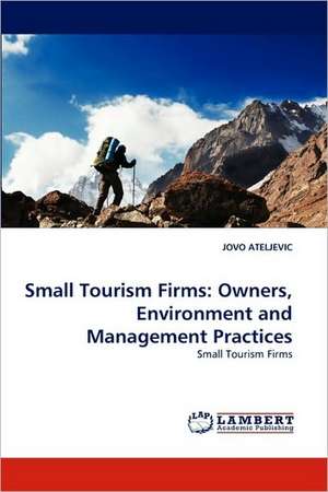 Small Tourism Firms: Owners, Environment and Management Practices de Jovo Ateljevic