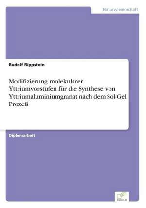 Modifizierung molekularer Yttriumvorstufen für die Synthese von Yttriumaluminiumgranat nach dem Sol-Gel Prozeß de Rudolf Rippstein