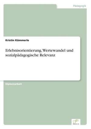 Erlebnisorientierung, Wertewandel und sozialpädagogische Relevanz de Kristin Kümmerle