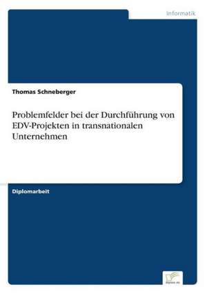 Problemfelder bei der Durchführung von EDV-Projekten in transnationalen Unternehmen de Thomas Schneberger