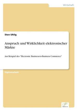 Anspruch und Wirklichkeit elektronischer Märkte de Sten Uhlig