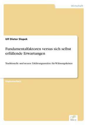 Fundamentalfaktoren versus sich selbst erfüllende Erwartungen de Ulf Dieter Slopek