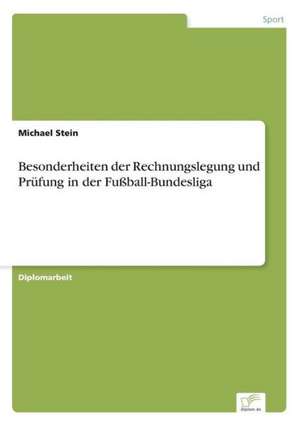 Besonderheiten Der Rechnungslegung Und Prufung in Der Fussball-Bundesliga: Ein Multi-Ziel-Optimierungsansatz de Michael Stein