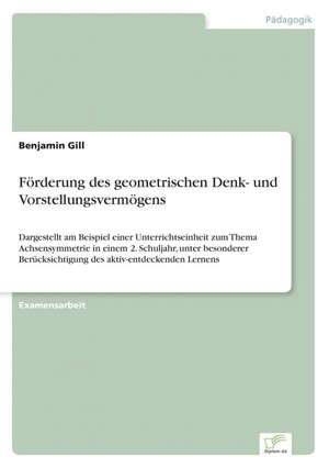 Forderung Des Geometrischen Denk- Und Vorstellungsvermogens: Strategische Implikationen Und Handlungsmoglichkeiten Fur Banken de Benjamin Gill