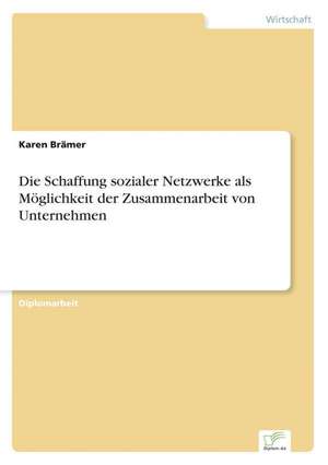 Die Schaffung Sozialer Netzwerke ALS Moglichkeit Der Zusammenarbeit Von Unternehmen: Zwischen Symbol Und Ersatzbefriedigung de Karen Brämer