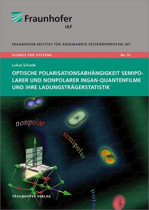 Optische Polarisationsabhängigkeit semipolarer und nonpolarer InGaN-Quantenfilme und ihre Ladungsträgerstatistik de Lukas Schade