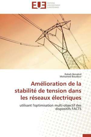 Amelioration de La Stabilite de Tension Dans Les Reseaux Electriques: La Boucherie Exhumee de Rabah Benabid