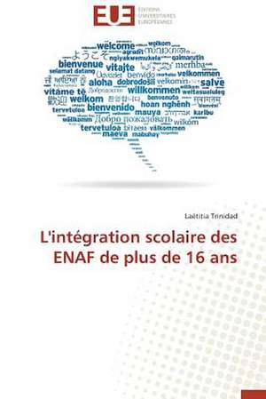 L'Integration Scolaire Des Enaf de Plus de 16 ANS: Quel Test Choisir? de Laëtitia Trinidad