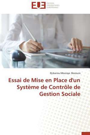 Essai de Mise En Place D'Un Systeme de Controle de Gestion Sociale: Methodologie D'Amelioration Du Controle Interne Des Foncieres de Djibairou Moulaye Bocoum