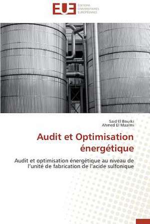 Audit Et Optimisation Energetique: Une Recherche-Intervention de Said El Bourki