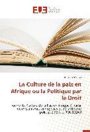 La Culture de La Paix En Afrique Ou La Politique Par Le Droit: Cas Du Service Abr de Antoine Mahon