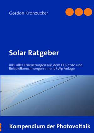 Solar Ratgeber de Gordon Kronzucker