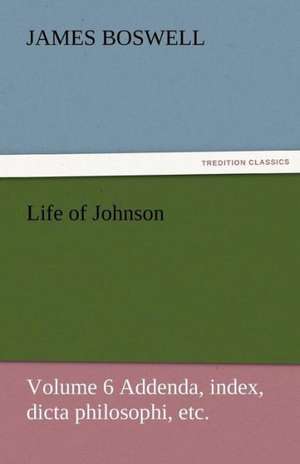 Life of Johnson de James Boswell