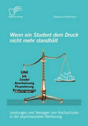 Wenn Ein Student Dem Druck Nicht Mehr Standh LT: Leistungen Und Versagen Von Hochschulen in Der Psychosozialen Betreuung de Waßmann Stefanie