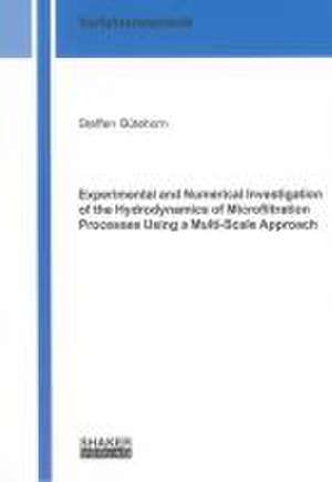 Experimental and Numerical Investigation of the Hydrodynamics of Microfiltration Processes Using a Multi-Scale Approach de Steffen Bütehorn