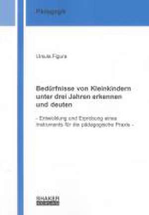 Bedürfnisse von Kleinkindern unter drei Jahren erkennen und deuten de Ursula Figura