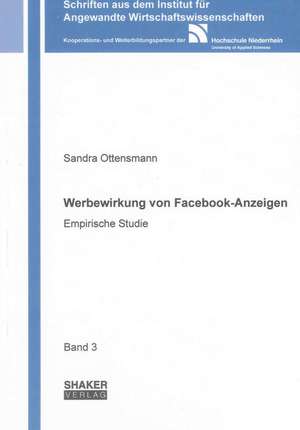 Werbewirkung von Facebook-Anzeigen de Sandra Ottensmann