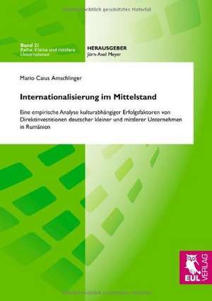 Internationalisierung im Mittelstand de Mario Caius Amschlinger