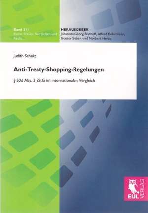 Anti-Treaty-Shopping-Regelungen de Judith Scholz