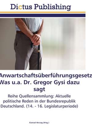 Anwartschaftsüberführungsgesetz. Was u.a. Dr. Gregor Gysi dazu sagt de Konrad Herzog