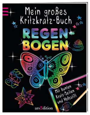 Mein großes Kritzkratz-Buch Regenbogen de Elizabeth Golding