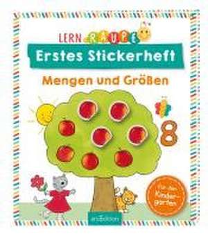 Lernraupe - Erstes Stickerheft - Mengen und Größen de Angela Wiesner