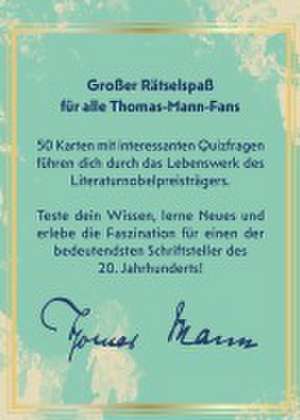 Das große Thomas-Mann-Quiz de Jorghi Poll