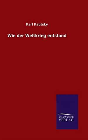 Wie Der Weltkrieg Entstand: Magdeburg de Karl Kautsky