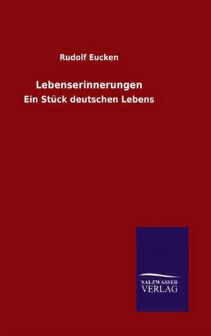 Lebenserinnerungen de Rudolf Eucken