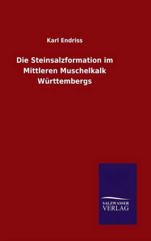 Die Steinsalzformation Im Mittleren Muschelkalk Wurttembergs