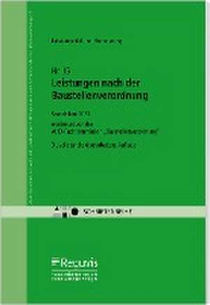 Leistungsbild und Honorierung - Leistungen nach der Baustellenverordnung