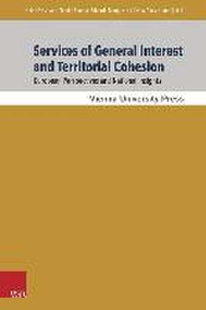 Services of General Interest and Territorial Cohesion de Heinz Fassmann