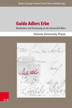 Guido Adlers Erbe de Markus Stumpf