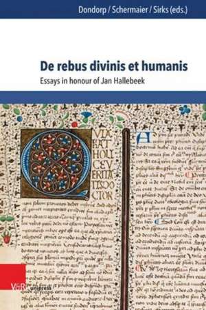 De rebus divinis et humanis