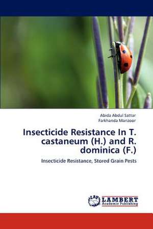 Insecticide Resistance In T. castaneum (H.) and R. dominica (F.) de Abida Abdul Sattar